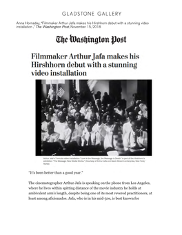 Filmmaker Arthur Jafa Makes His Hirshhorn Debut with a Stunning
