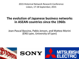 The Evolution of Japanese Business Networks in ASEAN Countries Since the 1960S