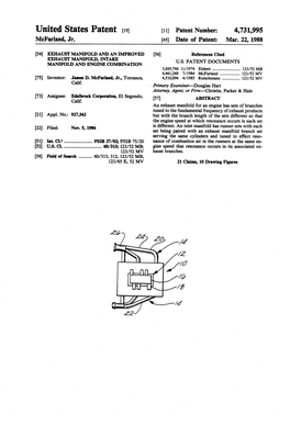 United States Patent [19] [11] Patent Number: 4,731,995 Mcfarland, Jr