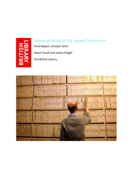 National Audit of UK Sound Collections Final Report, October 2015