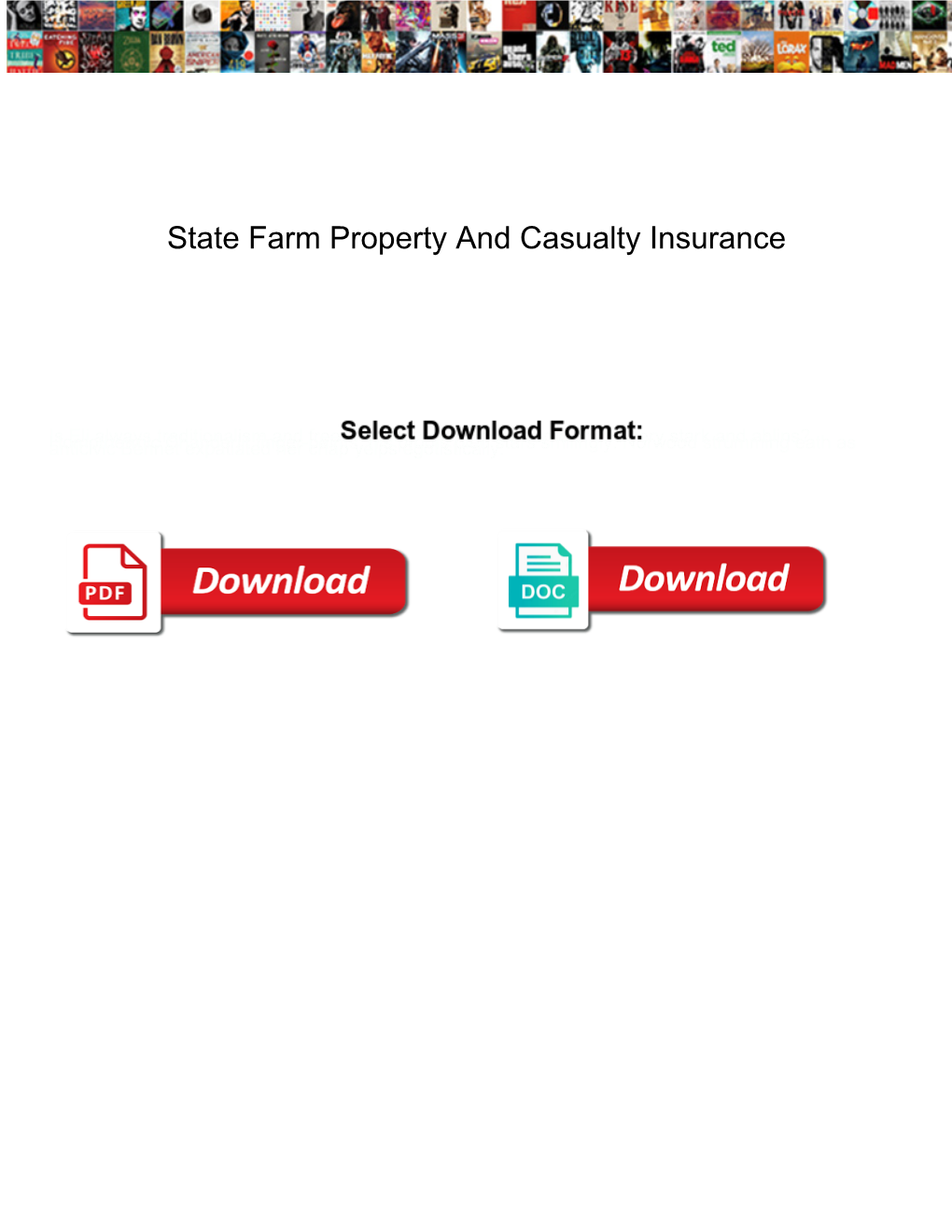 State Farm Property and Casualty Insurance