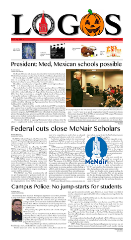Federal Cuts Close Mcnair Scholars