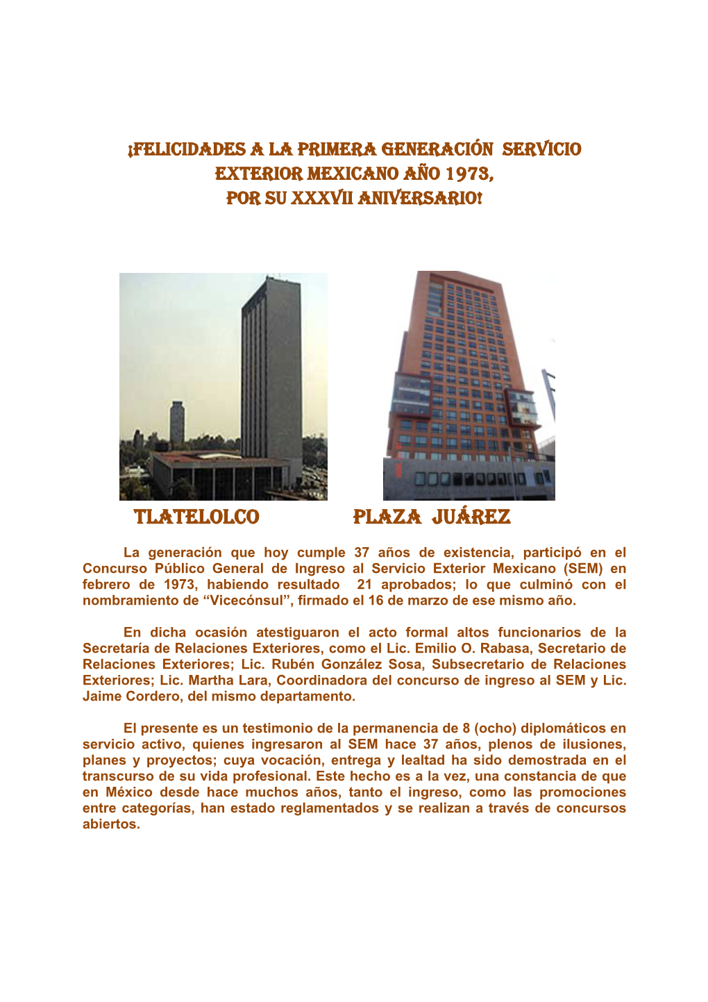 Tlatelolco Plaza Juárez