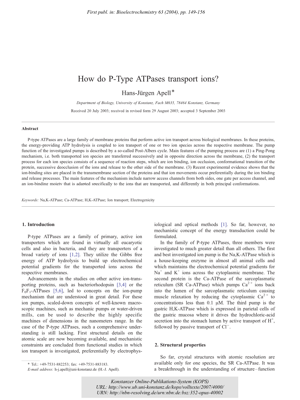 How Do P-Type Atpases Transport Ions?