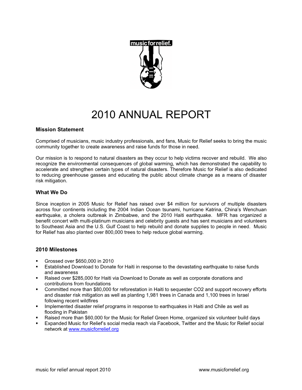 2010 Annual Report