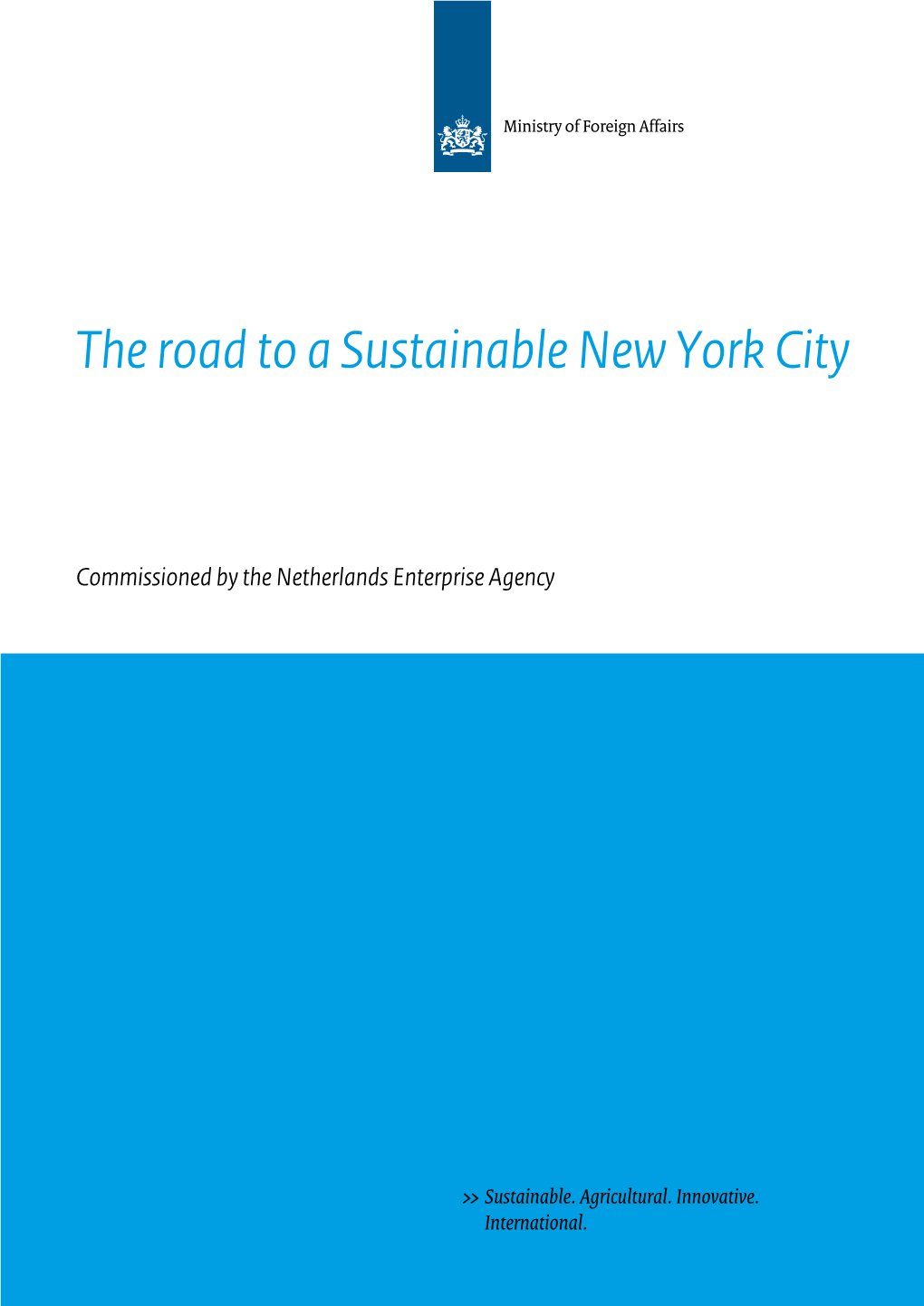 The Road to a Sustainable New York City