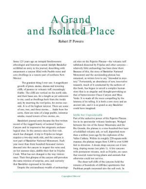 A Grand and Isolated Place 3 Figure 1.3