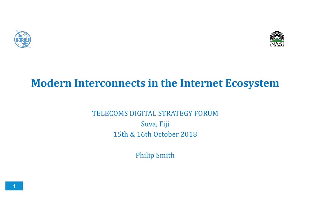 Modern Interconnects in the Internet Ecosystem