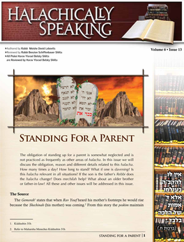 Standing for a Parent