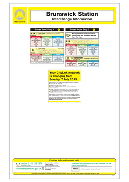 Brunswick Station Interchange Information