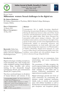 Millennium Women: Sexual Challenges in the Digital Era Dr