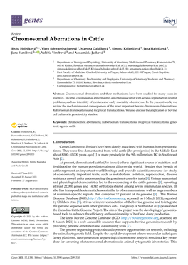 Chromosomal Aberrations in Cattle