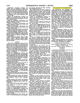 CONGRESSIONAL RECORD - SENATE 16227 Gentlemen's Agreement Between the Clal Relations, November 26, 1938