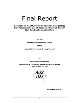Crushed-Glass-Safety-Report-Packaging-Stewardship-Forum-Dec-2011.Pdf