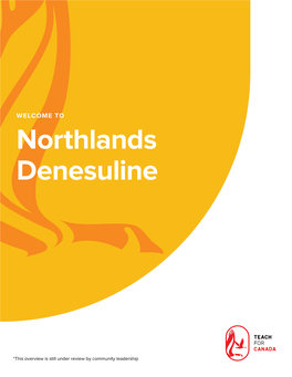 Download the Northlands Denesuline First Nation Overview