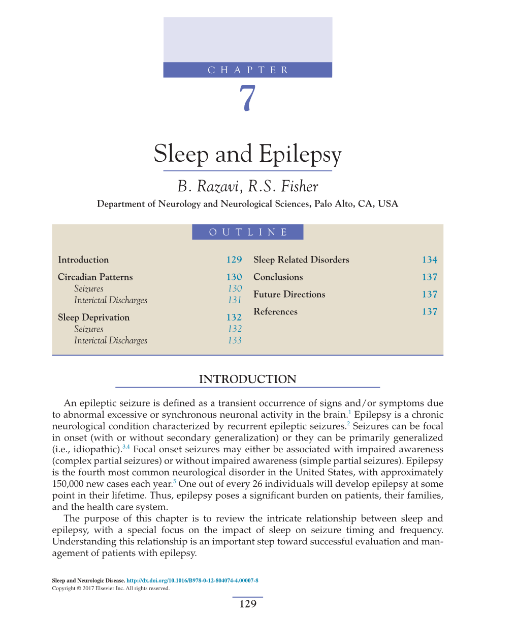 Sleep and Epilepsy B