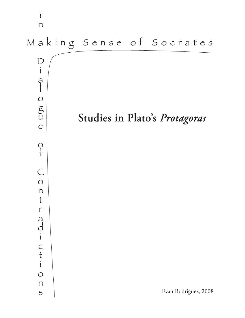 Studies in Plato's Protagoras