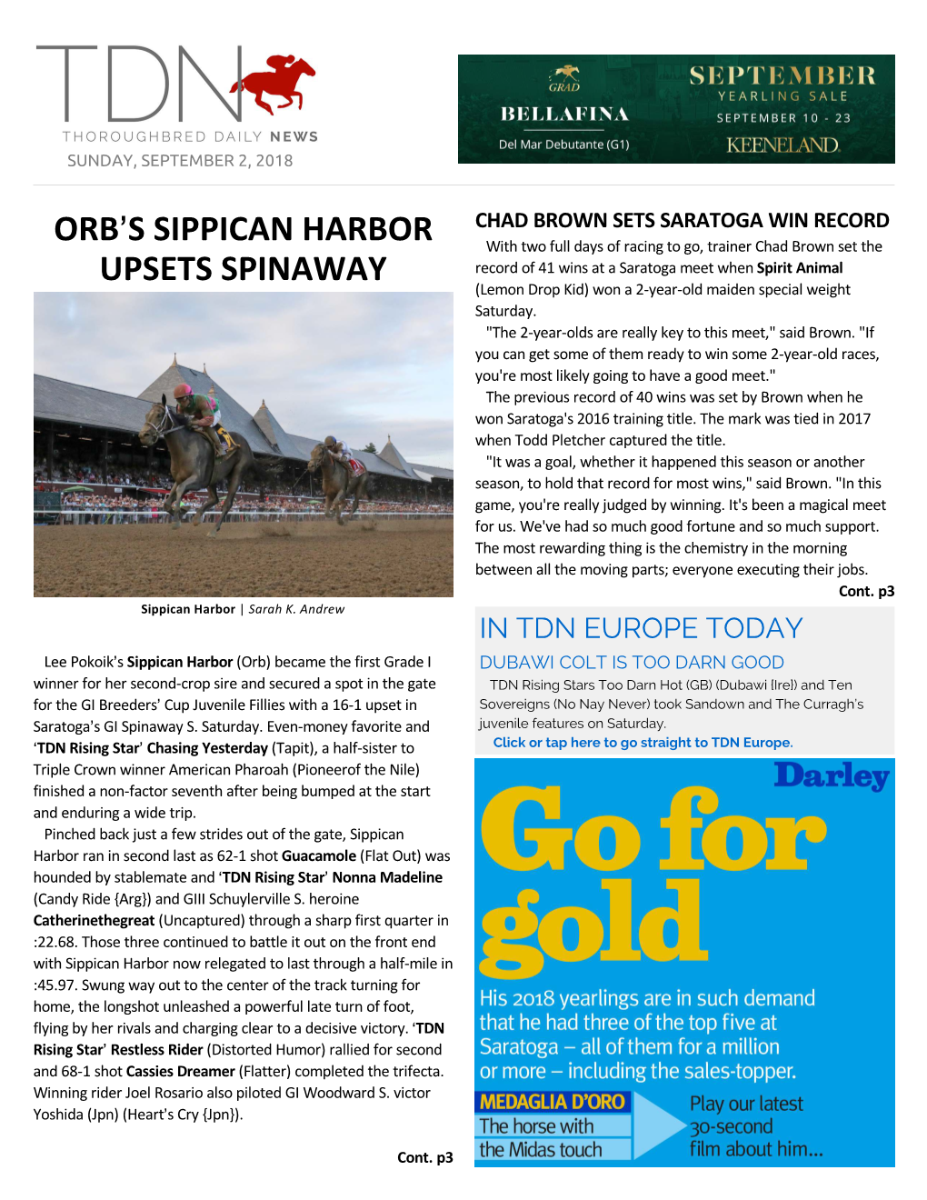 Orb=S Sippican Harbor Upsets Spinaway