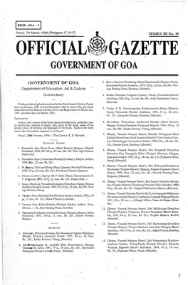 Official~Gazette Government of Goa