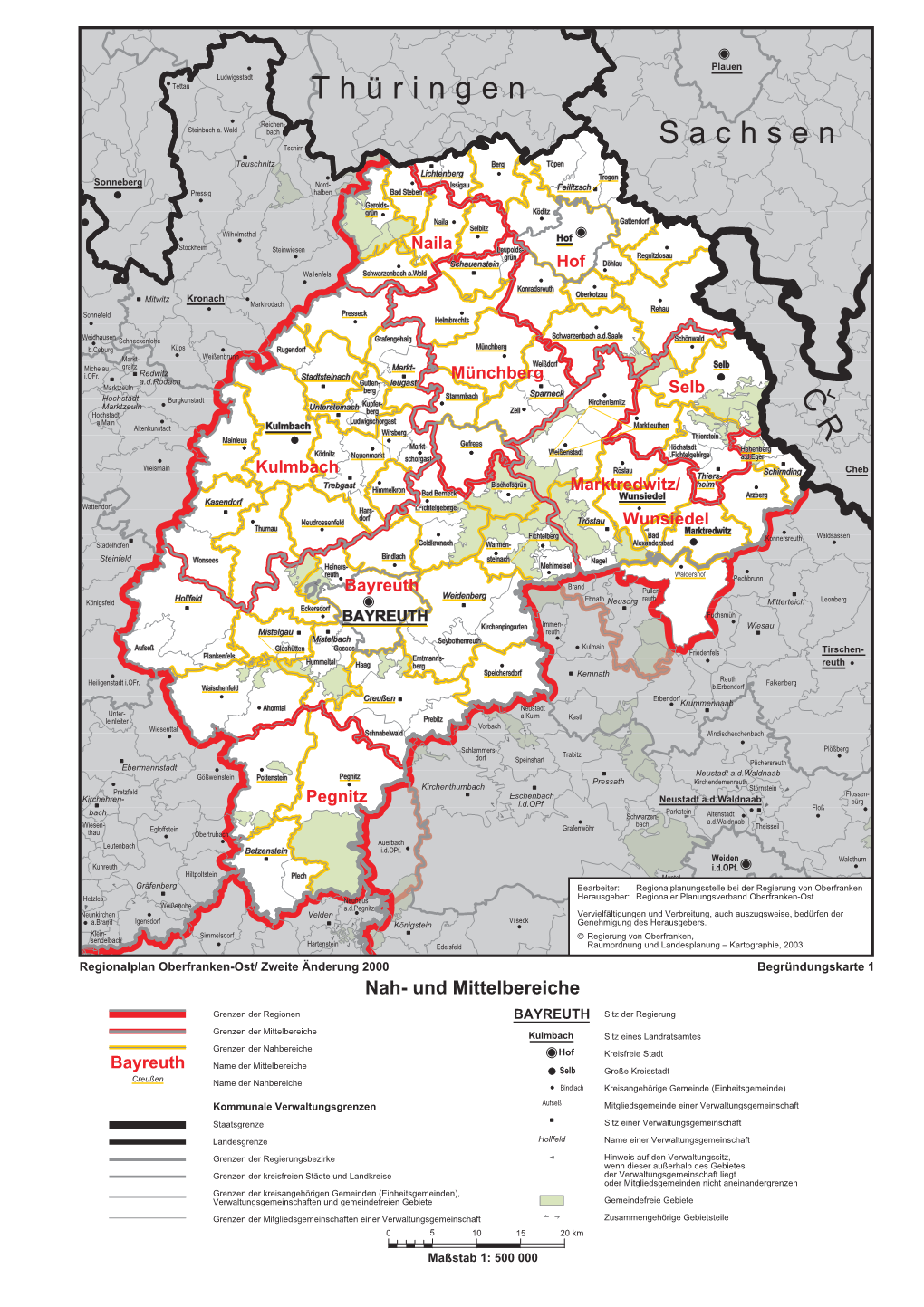Nah- Und Mittelbereiche Oberfranken-Ost