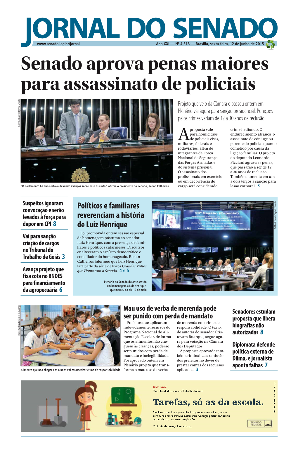 Senado Aprova Penas Maiores Para Assassinato De Policiais