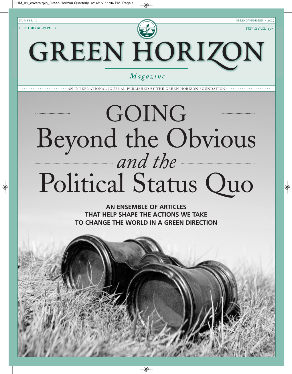 Green Horizon Quarterly 4/14/15 11:04 PM Page 1