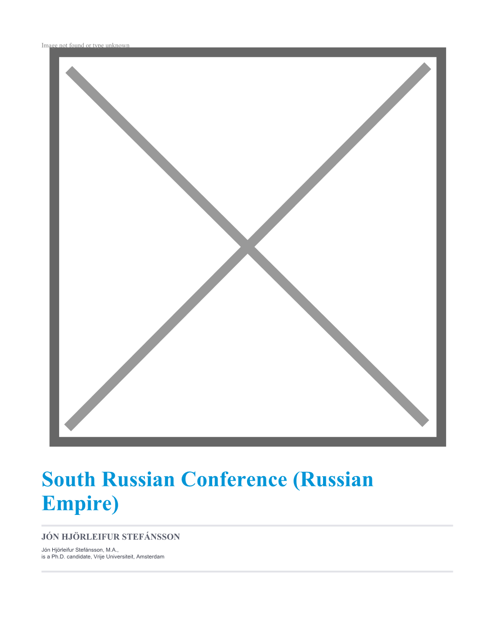South Russian Conference (Russian Empire)