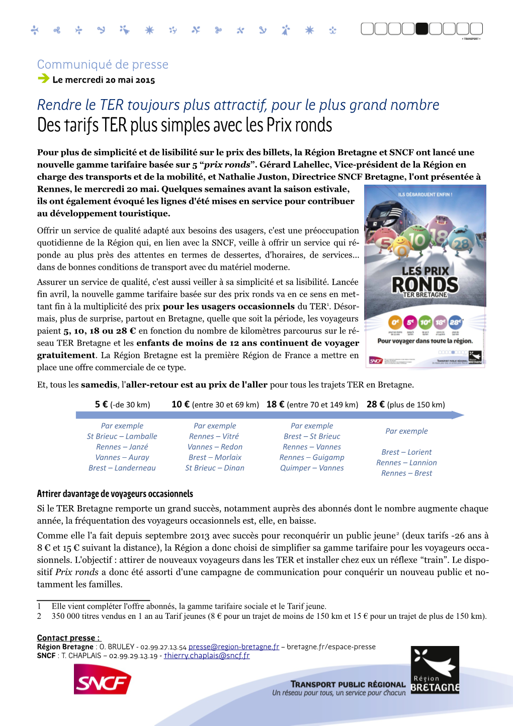 Des Tarifs TER Plus Simples Avec Les Prix Ronds