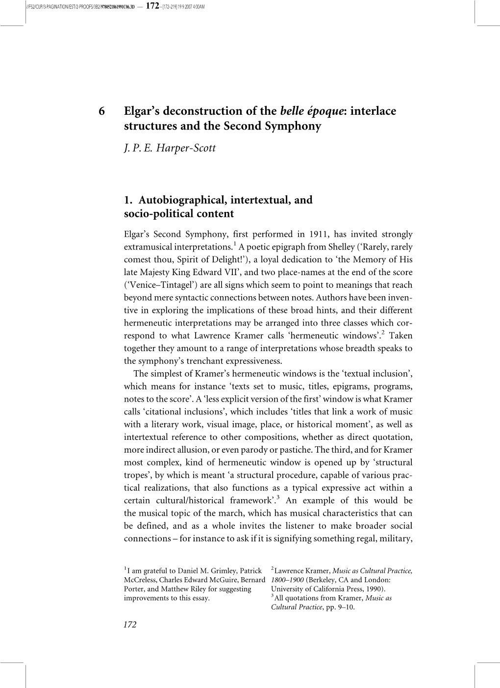 6 Elgar's Deconstruction of the Belle Époque: Interlace Structures and The