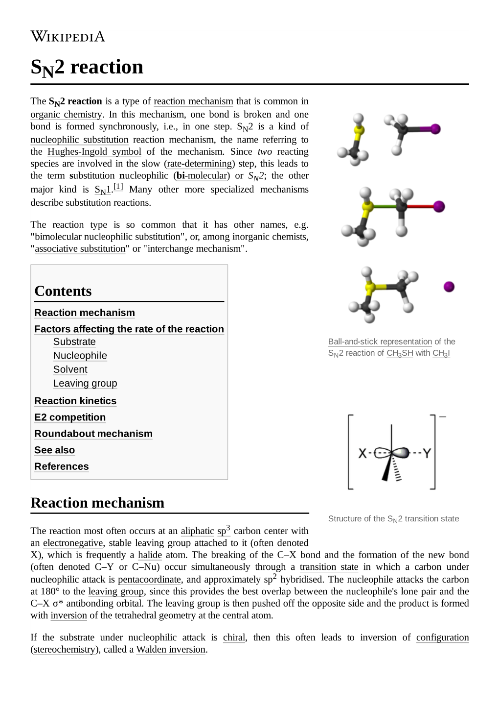 SN 2 Reaction