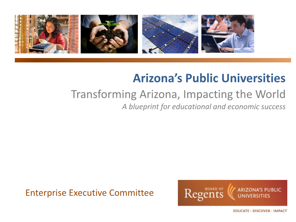 Arizona Higher Education Enterprise Strategic Plan