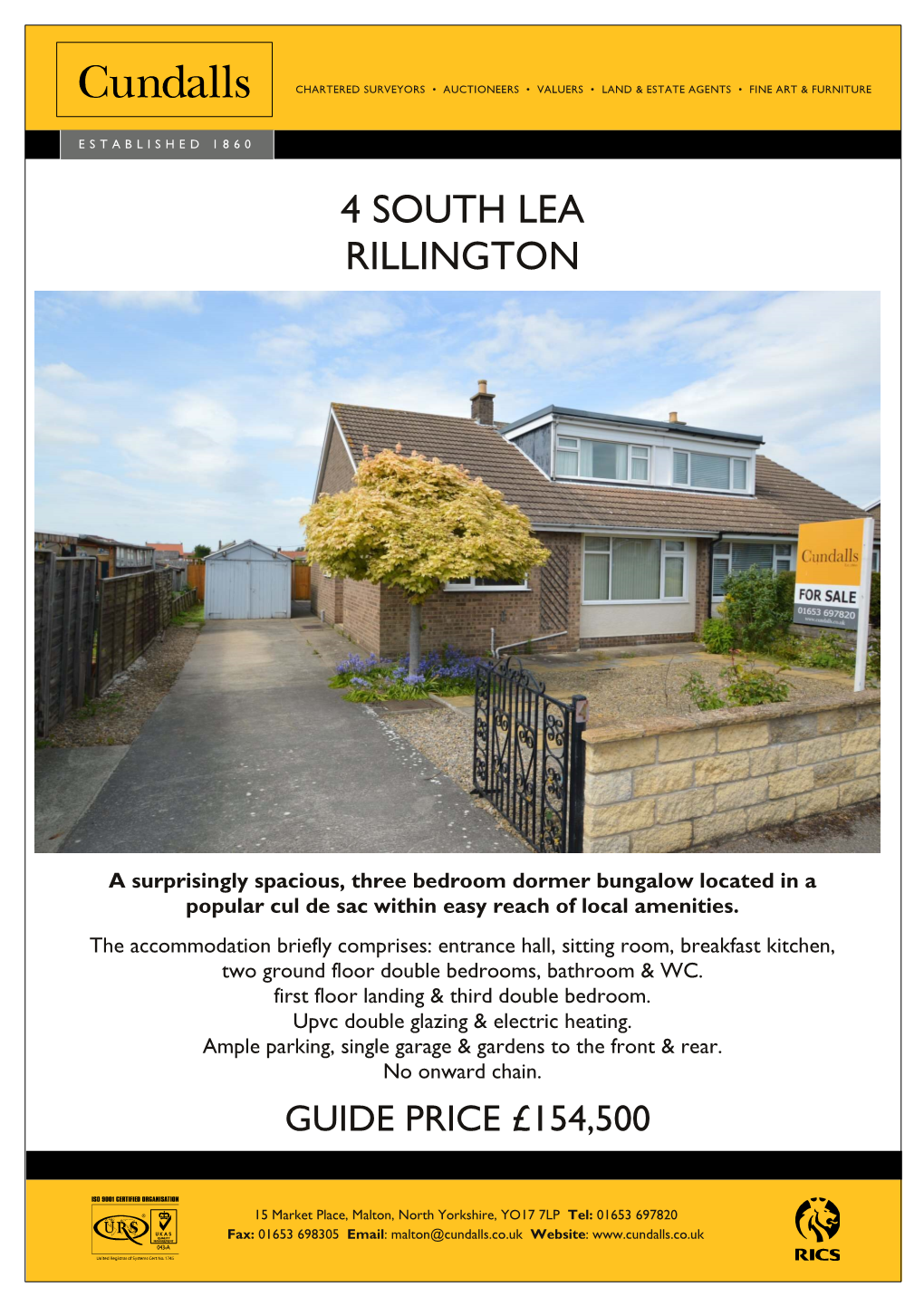 4 South Lea Rillington