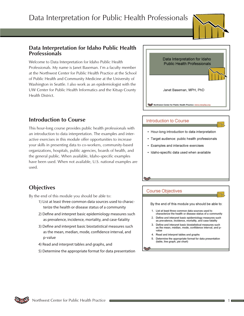 Data Interpretation for Public Health Professionals