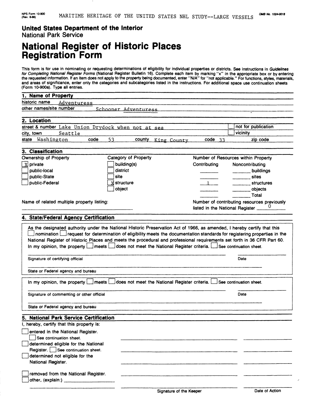 National Register of Historic Places Continuation Sheet