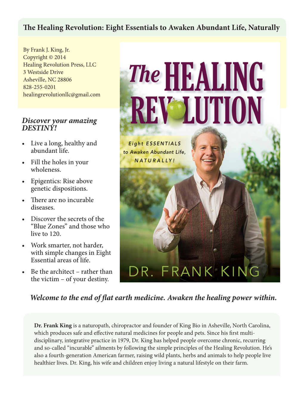 The Healing Revolution: Eight Essentials to Awaken Abundant Life, Naturally