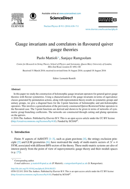 Gauge Invariants and Correlators in Flavoured Quiver Gauge Theories