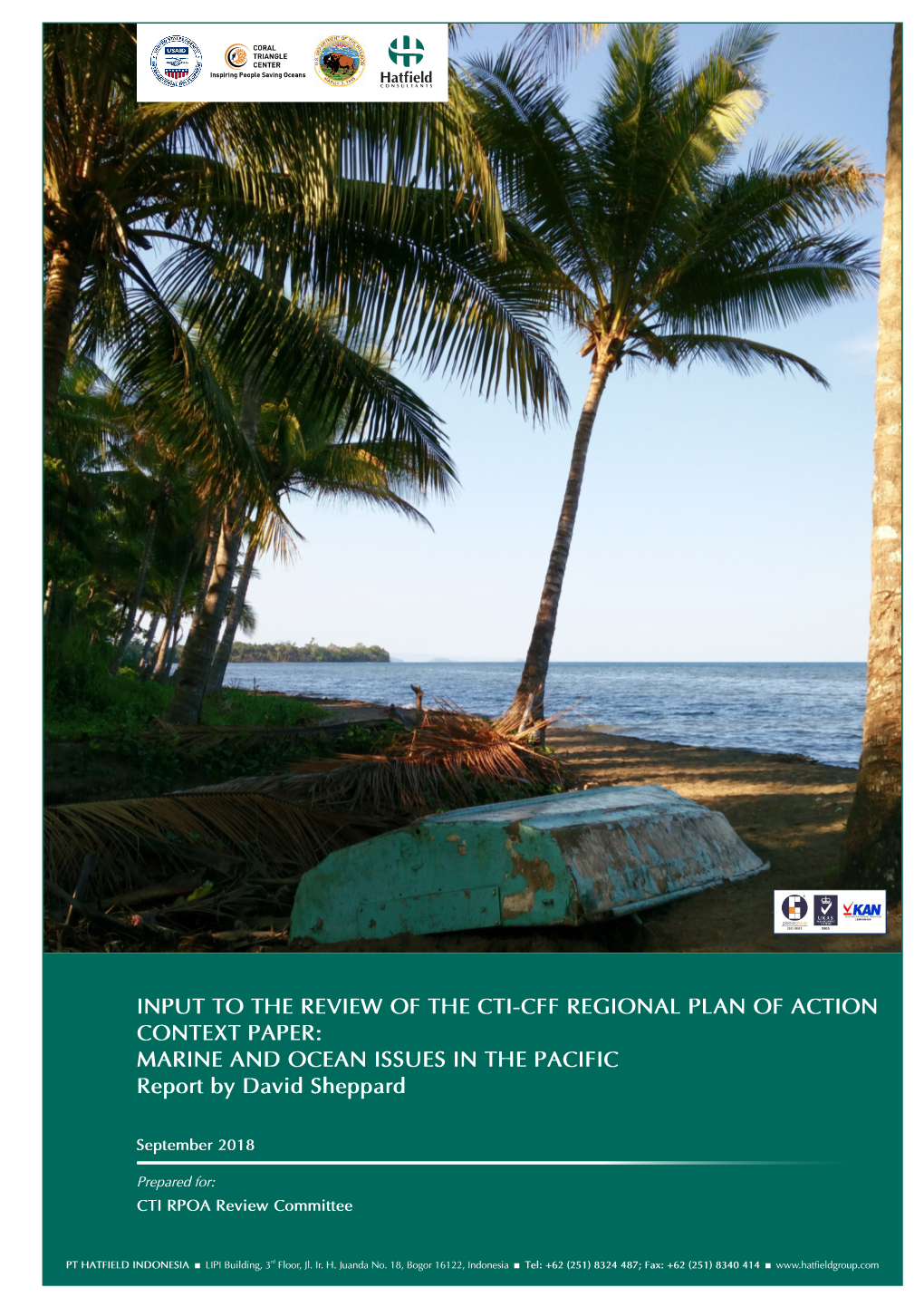 Input to the Review of the Cti-Cff Regional Plan of Action Context Paper: Marine and Ocean Issues in the Pacific