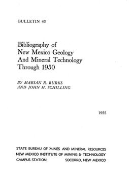Water, in Bibliography of New Mexico Geology and Mineral Technology