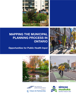Mapping the Municipal Planning Process in Ontario
