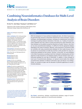 Combining Neuroinformatics Databases for Multi-Level Analysis of Brain Disorders