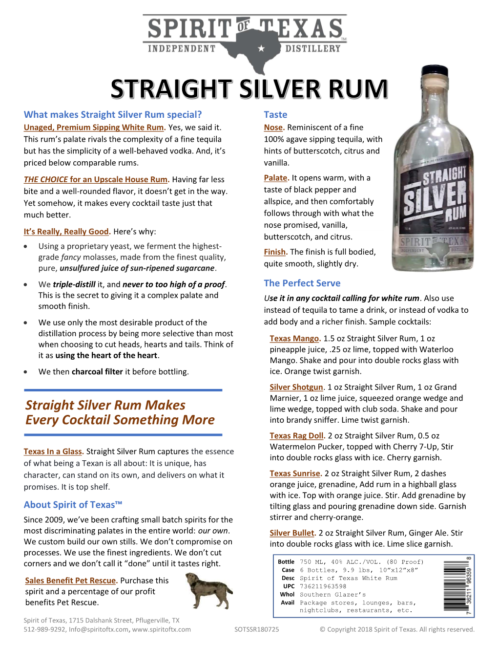 Straight Silver Rum Makes Every Cocktail Something More