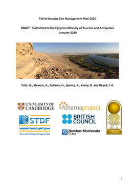 Tell El-Amarna Site Management Plan 2020 DRAFT