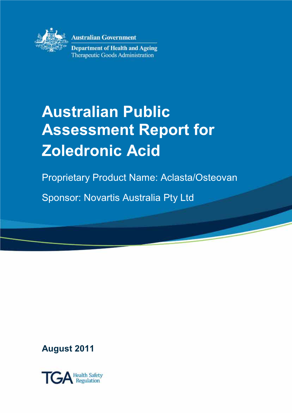 Australian Public Assessment Report for Zoledronic Acid