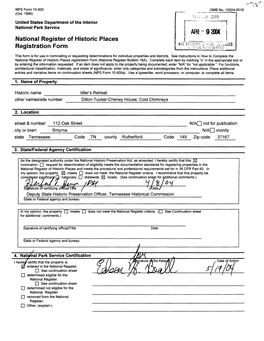 National Register of Historic Places Registration Form (National Register Bulletin 16A)