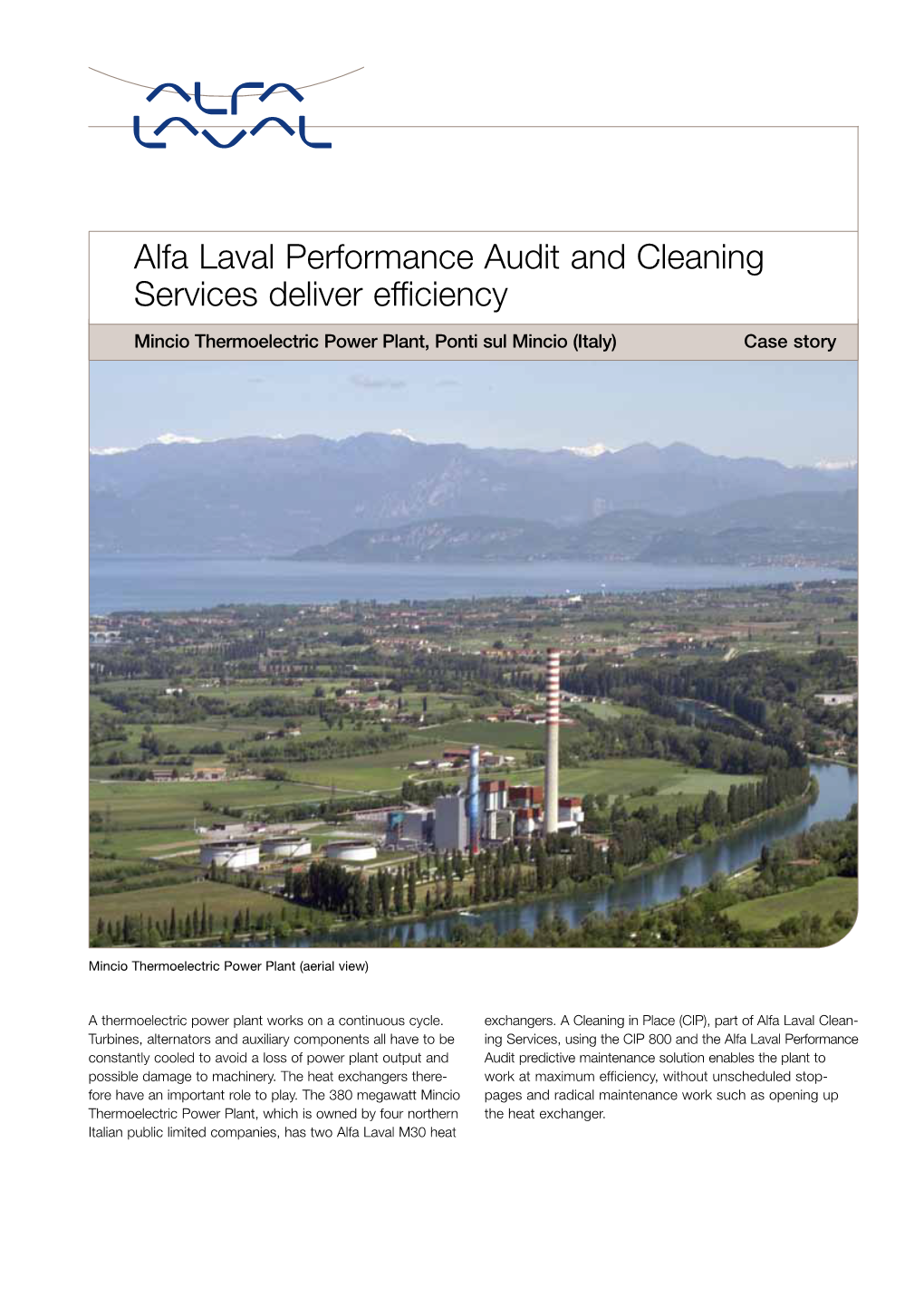 Alfa Laval Performance Audit and Cleaning Services Deliver Efficiency