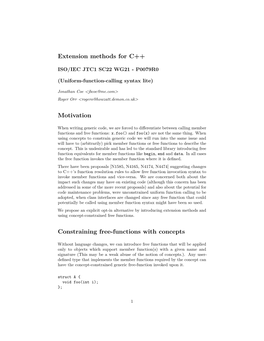 Extension Methods for C++