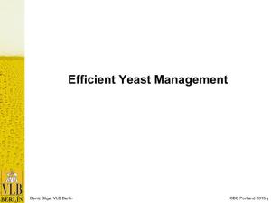 Efficient Yeast Management
