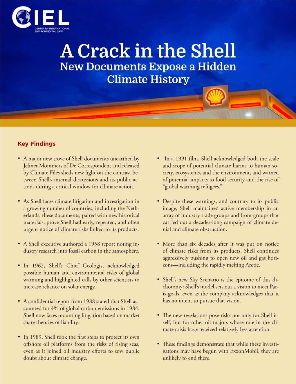 A Crack in the Shell New Documents Expose a Hidden Climate History