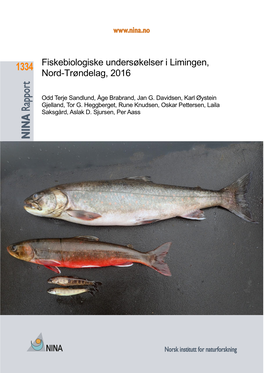 Fiskebiologiske Undersøkelser I Limingen, Nord-Trøndelag, 2016