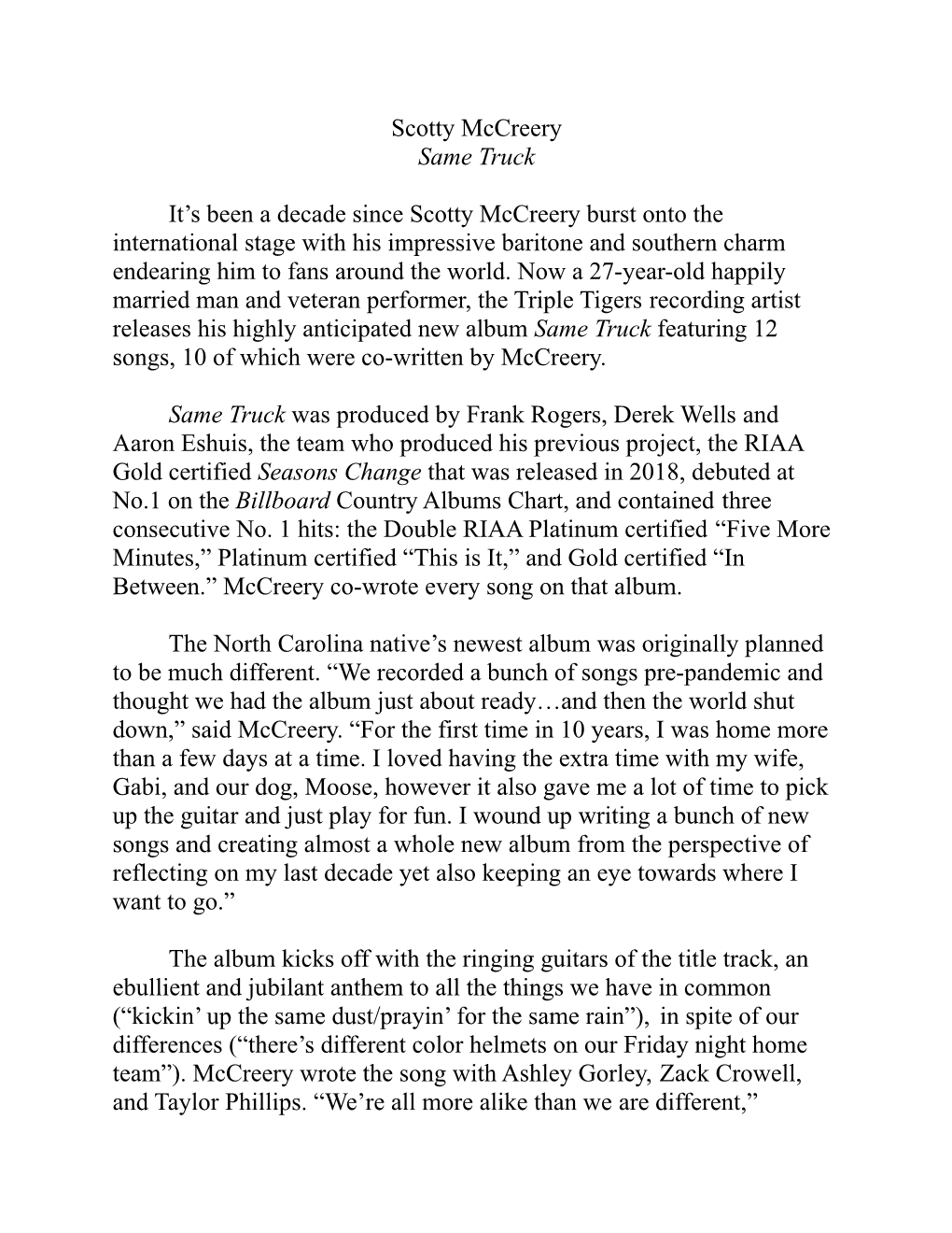 Scotty Mccreery Bio FINAL.Docx